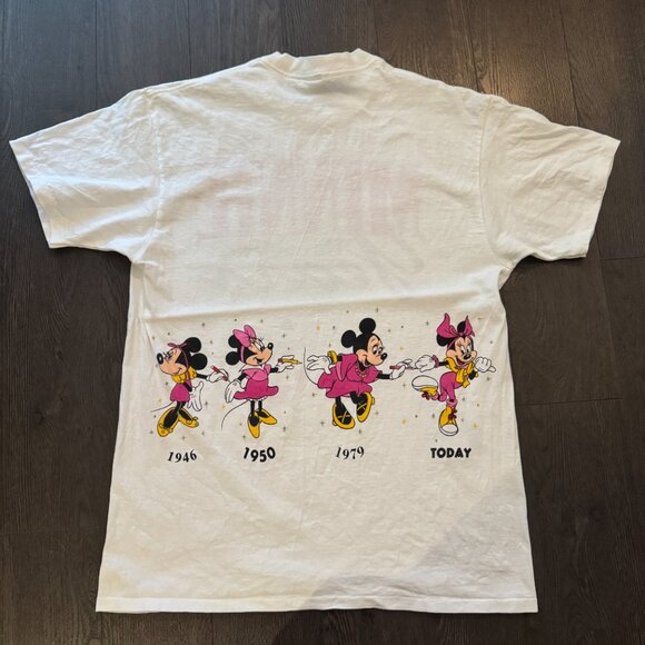 Vintage 80s Disney Minnie Through the Years Tee, Size small / medium - Picture 8 of 12